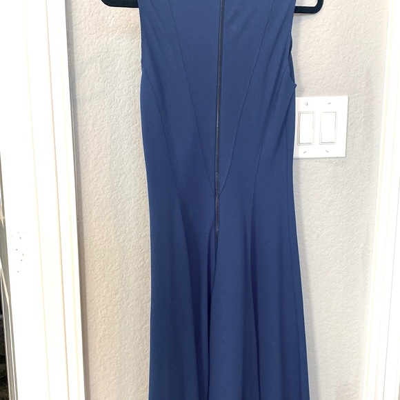 Blue Rachel Roy midi dress with back zipper - Picture 2 of 2